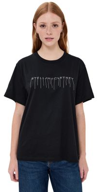 Stella McCartney Embroidered Stella Logo T-Shirt Black S