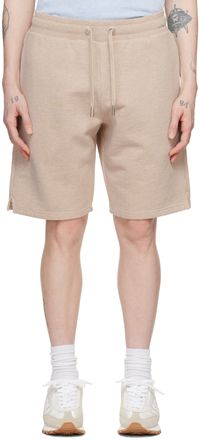 AMI Paris Short beige à logo Ami de cœur