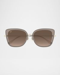 Men's Violet Lake Titanium and Acetate Cat-Eye Sunglasses