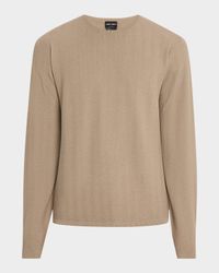 Men's Wool Chevron Crewneck Sweater