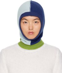 Marni Blue & Green Colorblock Balaclava