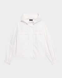 Gathered Hooded Jacket