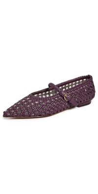 Ulla Johnson Crochet Flats Cognac 38