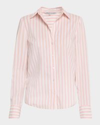 Amelia Stripe Button-Front Shirt