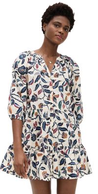 Apiece Apart Mini Mitte Dress Garden Floral Cream L