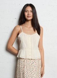 Emile Et Ida - Débardeur en coton - Taille L - Beige