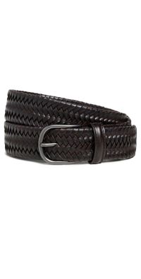 Anderson's Leather Woven Belt Brown M1 36
