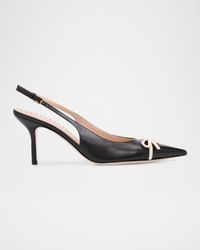 45mm Bepointy Patent Leather and Kidskin Slingback Pumps