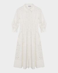 Jazz Embroidered Midi Shirtdress