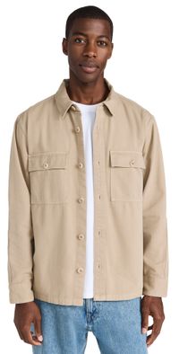 Madewell Station Shirt Garment Dye Driftwood M