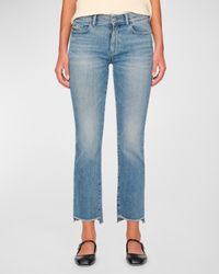 Mara Straight Mid-Rise Ankle Jeans