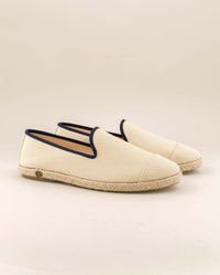 Angarde - Espadrille homme coton, beige marine - Taille 46 - Beige