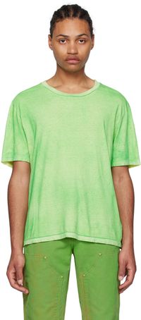 NotSoNormal Green Sprayed T-Shirt