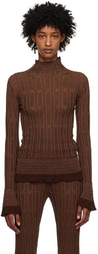 KNWLS Brown Nexx Turtleneck