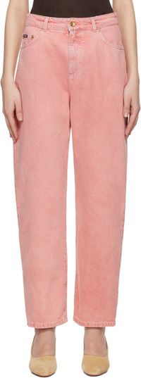 Dolce&Gabbana Pink Five Pockets Regular Waist Jeans