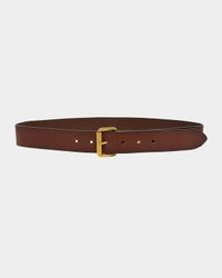 Motorcycle Brown Leather Belt