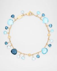 18K Yellow Gold Mixed Topaz Single-Strand Bracelet