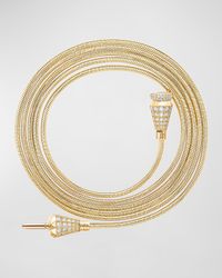 Jack de Boucheron 18K Yellow Gold Full Diamond Necklace