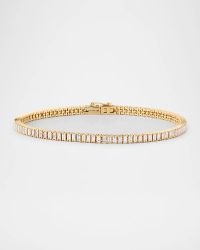 Vertical Row Baguette Tennis Bracelet