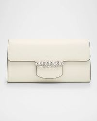 Bing Crystal-Embellished Wallet with Chain