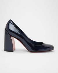 Miss Sabina Patent Red Sole Pumps