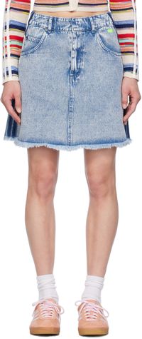 adidas Originals Minijupe bleue en denim édition KSENIASCHNAIDER