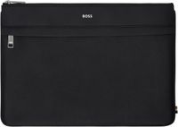 Boss Grand porte-document noir en cuir