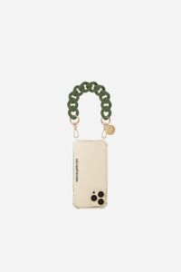 La Coque Francaise - Chaîne de téléphone courte en résine - Taille Unique - Vert