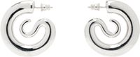 Panconesi Silver Small Serpent Hoop Earrings