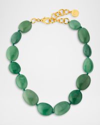 Jade Aventurine Gemstone Strand Necklace