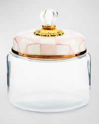 Rosy Check Kitchen Canister, Small