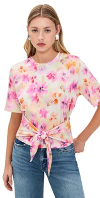 Le Superbe Fridas Ties Up Tee Frida Flowers XS
