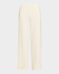 Hamsa Milou Pintuck Wide-Leg Sweatpants