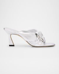 Cece Metallic Twisted Ring Slide Sandals