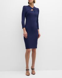 Milano Twist-Front Jersey Dress