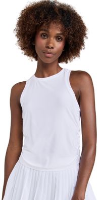 Beyond Yoga Featherweight Your Fit Shirred Tank Cloud White XL
