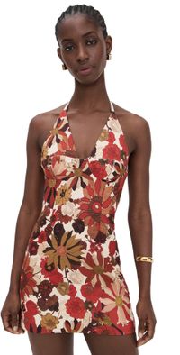 SIR. Castella Mini Dress Flora Rosso 2