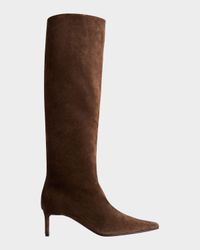 Ona Suede Stiletto Knee Boots