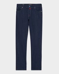 Men's Dark Wash Straight-Fit Jeans