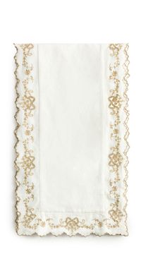 LoveShackFancy Winter Ribbon Table Runner Golden Hour One Size