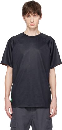 Palmes Navy Mesh Double Reversible T-shirt