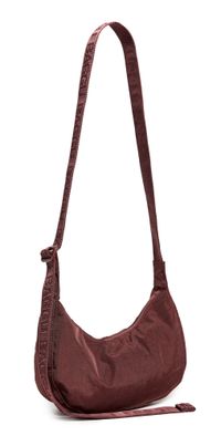 BAGGU Small Nylon Crescent Bag Mahogany Mahogany One Size