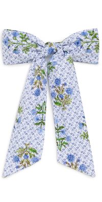 Hill House Home The Belle Bow Block Print/Blue One Size