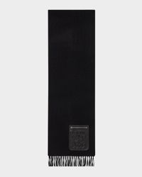 Anagram Pocket Wool & Cashmere Scarf