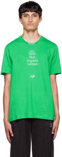 doublet Green Composition Message T-Shirt