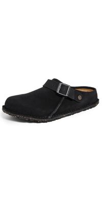 Birkenstock Lutry Premium Suede Clogs Black 46