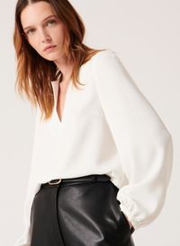 Zapa - Blouse droite - Taille 46 - Blanc