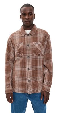 Fair Harbor Riptide Shirt Jacket Waffle Oak L