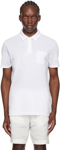 Sunspel White Riviera Polo