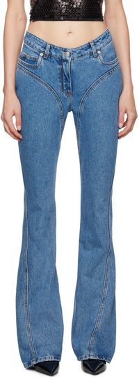 Mugler Blue Flared Jeans